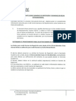 Información Relevante Exámenes Extraordinarios y de Repetición (2° Sem. 2015)