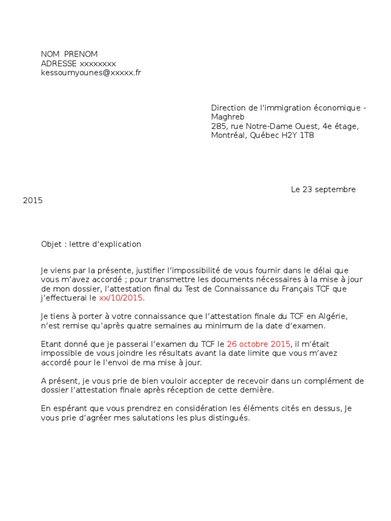 8Lettre Explicative TCF 2  PDF