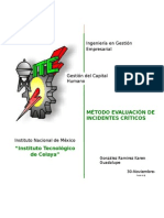 Método de Evaluación de Incidentes Críticos