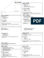 Cronograma 30 Dias XVIII - 1º Fase