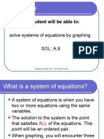 Solve Systems by Graphing PowerPoint Notes 