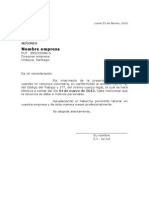 Carta de Renuncia 2015