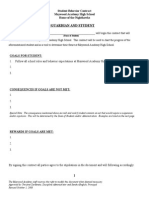 Student Behavior Contract (Sample)