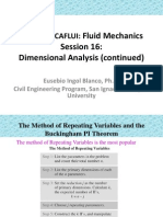 Análisis dimensional II - Mecánica de Fluidos
