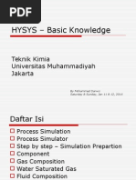 Hysys Basic Knowledge