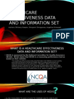 Healthcare Effectiveness Data and Information Set PPT Group 5 Module 4