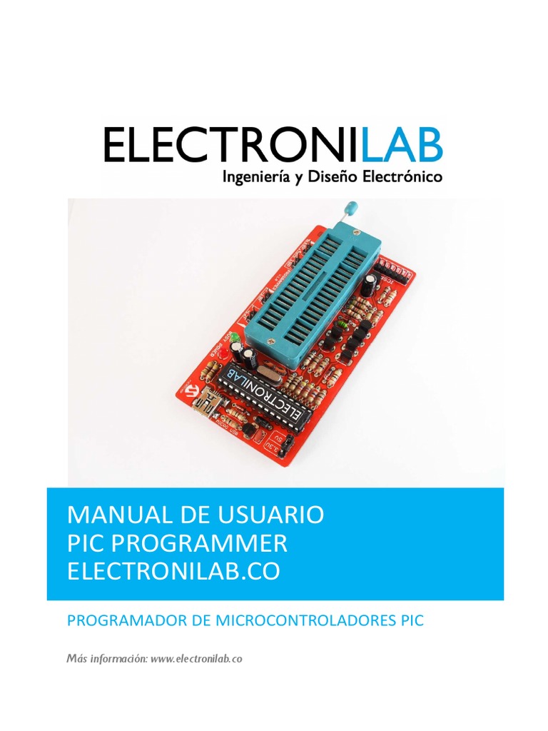 Manual Usuario PIC Programmer | PDF | Entorno de desarrollo integrado | USB