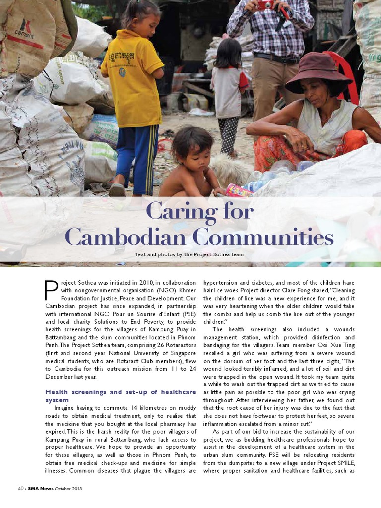 Project Sothea: Health Aid for Girls | PDF | Cambodia | Wound