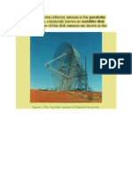 Parabolic Reflector Antenna Design and Radiation Patterns