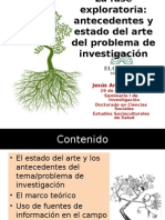 Antecedentes y Estado Del Arte Del Problema de Investigacion