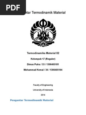 Pengantar Termodinamika Material