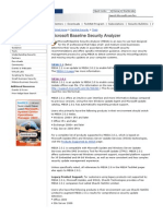 Microsoft Baseline Security Analyzer (MBSA)