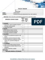 Actividad 2. Escala de Evaluacion