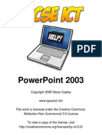 PowerPoint 2003 For IGCSE ICT