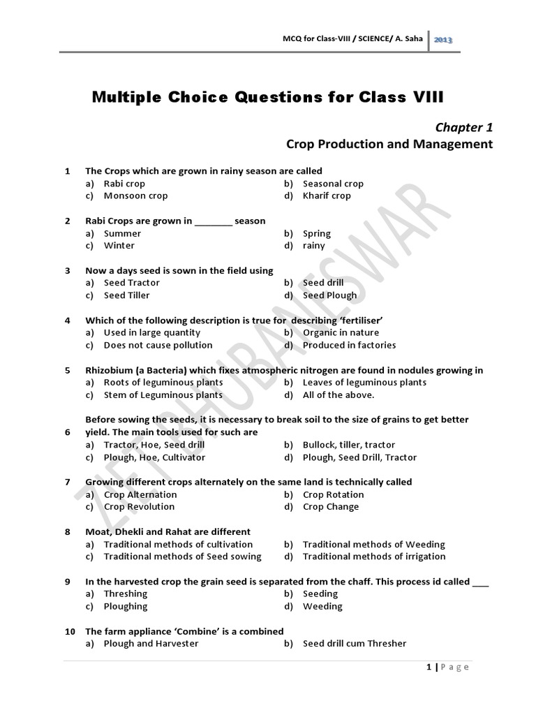 Cbse Class 8 MCQ PDF Cell (Biology) Combustion