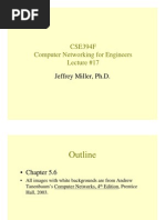 CSE394F Computer Networking For Engineers Computer Networking For Engineers Lecture #17