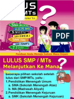 Memilih Sekolah Setelah Lulus SMP