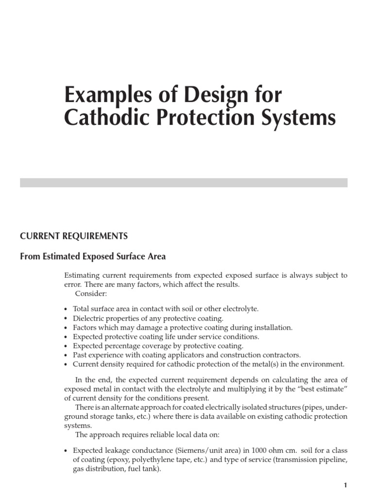 Groundbed Design for Cathodic Protection | PDF