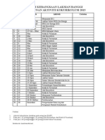 Takwim Tahunan Aktiviti Kokurikulum 2015