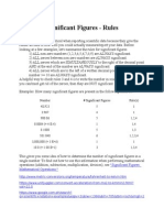 Significant Figures