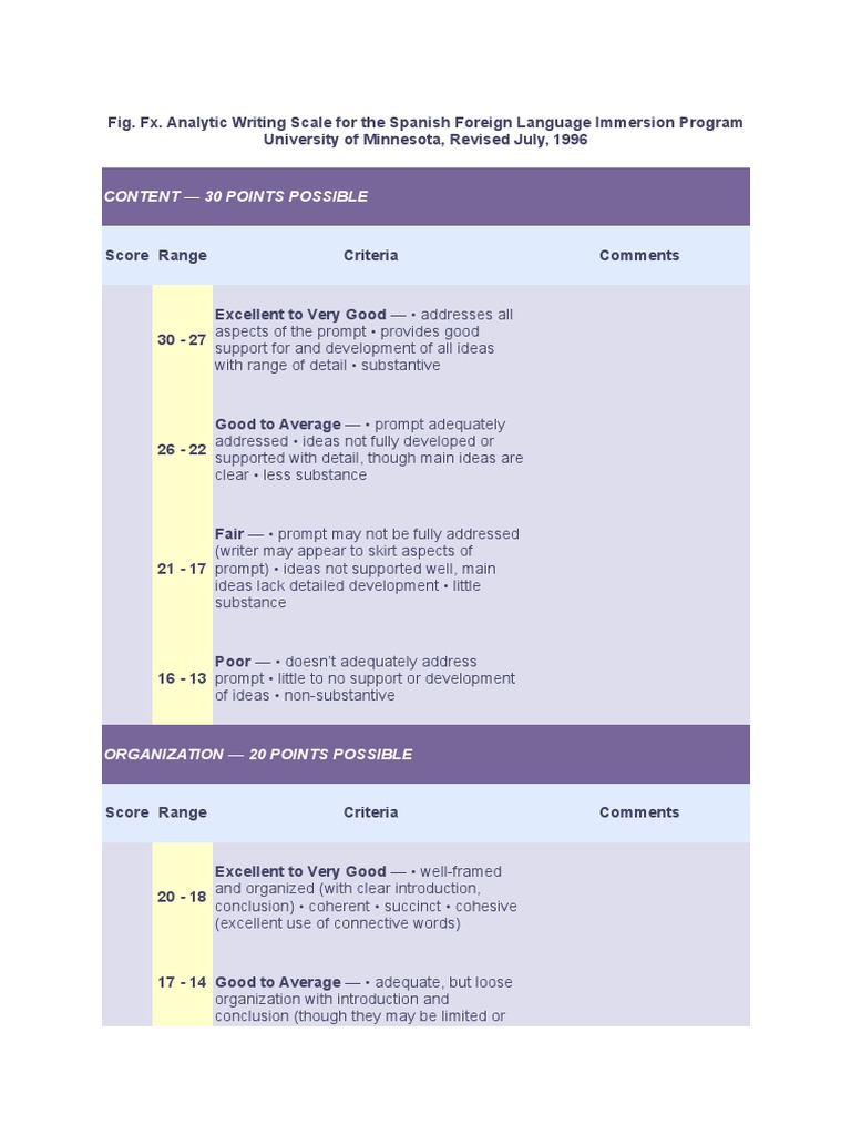 Analytic Grid Example PDF Grammar Sentence (Linguistics)