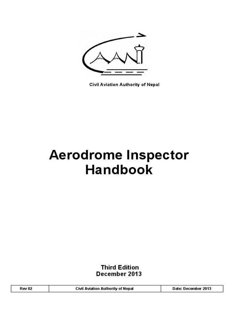 Aerodrome Inspector Handbook (3rd Edition) (Nepal) | PDF | Airport | Runway