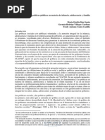 Políticas Sociales y Políticas Públicas en Materia de Infancia, Adolescencia y Familia en Colombia