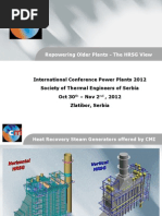 HRSG System Components and Operation | PDF | Pump | Turbine