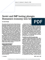 Soviet and IMF Looting Plunges Romania's Economy Into Breakdown (1988)