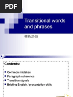 Transitional Verbs and Pharse