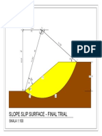 Slope Slip Surface - Final Trial: SKALA 1:100