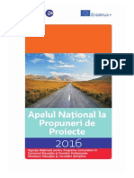 Apel Naional La Propuneri de Proiecte