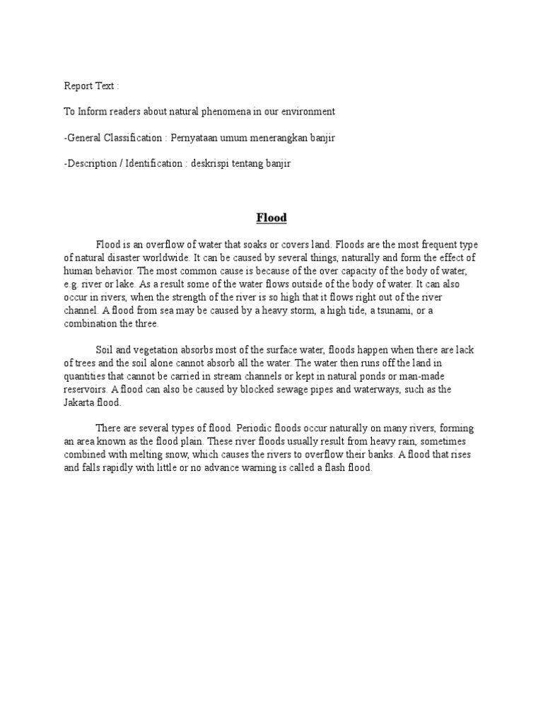 How to prevent floods ~ Group Discussion Ideas
