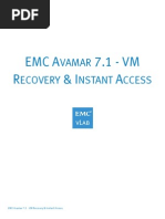 EMC Avamar 7.1 - VM Recovery & Instant Access