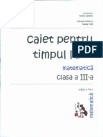 Caiet Timp Liber Matematica