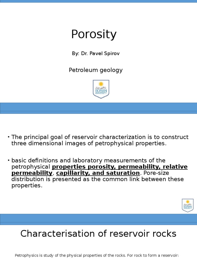 Understanding Porosity in Petroleum Geology | PDF | Porosity ...