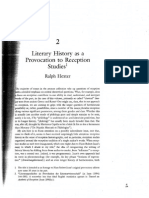 Ralph Hexter Literary History As A Provocation To Reception Studies