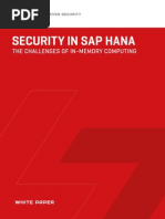 White Paper - Security in SAP HANA