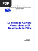 La Realidad Cultural Venezolana y El Desafío de La Ética
