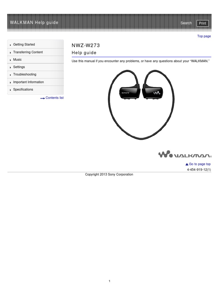 Content Transfer Sony Walkman Download For Mac