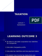 Taxation - Lecture 7