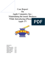 Apple Computer, Inc.: Maintaining The Music Business While Introducing Iphone and Apple TV
