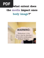 Critical Thinking - Body Image Unit