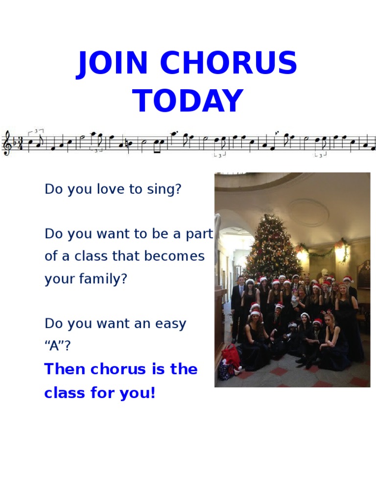 Join Our Chorus: Sign Up Now! | PDF