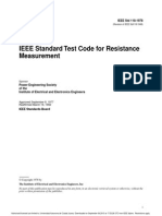 IEEE STD 118-1978 Standard Test Code For Resistence Measurament