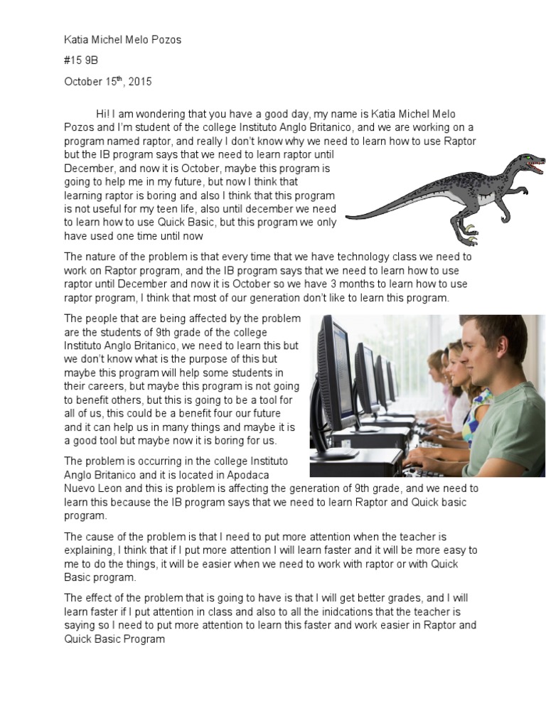 Learning Raptor and Quick Basic in 9th Grade | PDF | Teaching ...