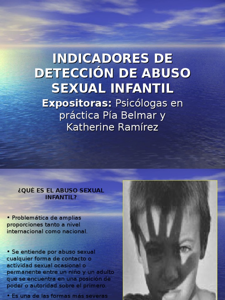 Indicadores de Detección de Abuso Sexual Infantil | PDF | Abuso Sexual ...