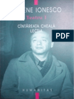 Eugen Ionescu Teatru Vol 1 Cantareata Cheala Lectia V 1 0