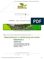 Determinacion y Clasificacion de Costos - Agroproyectos - Proyectos Productivos, Corridas Financieras, Planes de Negocios