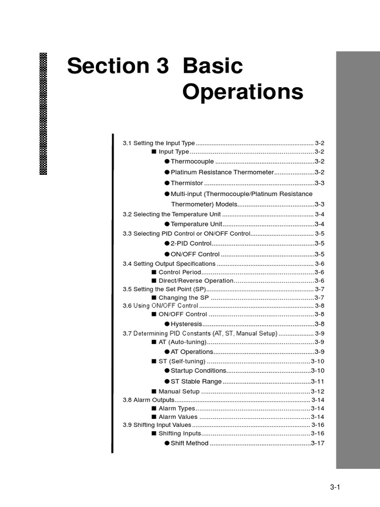 Section 3 Basic Operations | PDF | Control System | Systems Theory